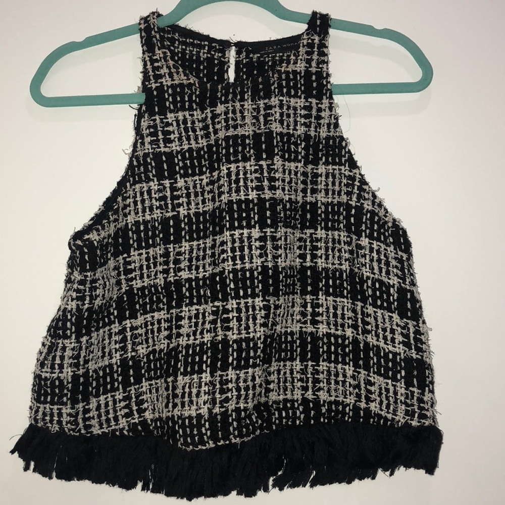 Zara Tweed blouse